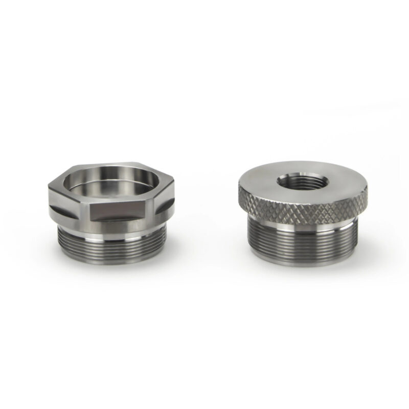 GR5 Titanium Hexagonal End Cap and Thread Protector